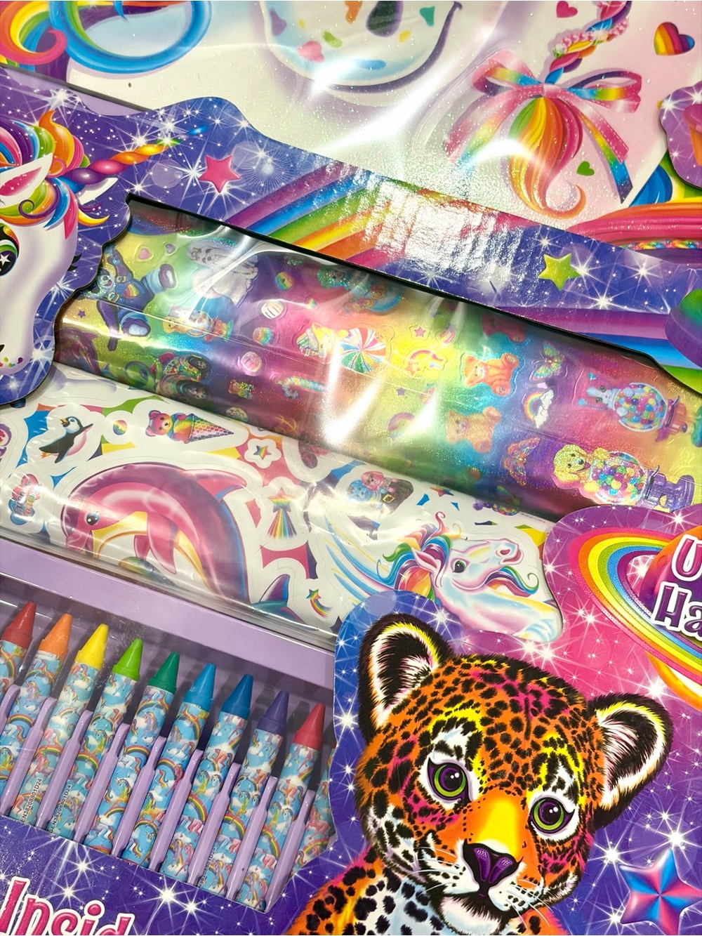 ✨ Lisa Frank Giant Art & Activity Set 🦄 100% FULLY INTACT! ✨ - Picture 5 of 10